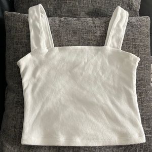 White crop top